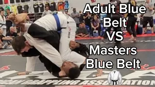 Masters Blue Belt (35) VS Adult Blue Belt (25) #bjj #naga #bluebelt #competition