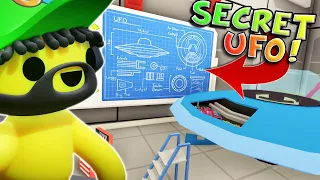 BUILDING THE SECRET UFO!! (Wobbly Life Gameplay NEW UPDATE!)