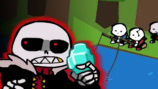 SANS GOES FISHING IN MINECRAFT || ANIMATION