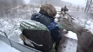 ЭКСТРЕМЛЬНЫЙ ЗАЕЗД НА ВЕЗДЕХОДАХ В ЖЁСТКУЮ НЕ ПОГОДУ//ДРУЗЬЯ НА ТЕСТ- ДРАЙВЕ КАРАКАТОВ!