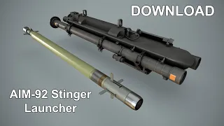 AIM 92 Stinger Launcher 3D Model
