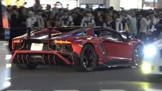 【未公開映像】渋谷 ハロウィン2019‼ 渋谷駅、スクランブル交差点付近を走るスーパーカー‼ ランボルギーニ アヴェンタドール ディアブロ ウラカン  フェラーリ 488スパイダー マクラーレン