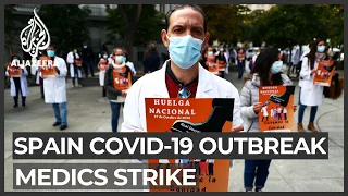 Spanish medics demand better conditions as COVID-19 cases grow