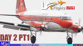 🔴LIVE  Anchorage Airport ACTION! | Ted Stevens Int'l LIVE |