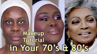 70 & STUNNING! ✨| THE VAULT TO FLAWLESS MAKEUP | SKIN PIGMENTATION, SAGGING JAWLINE & THIN LIPS!💄💋