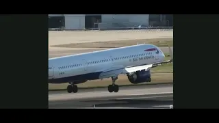 BA plane aborts landing at Heathrow due to high winds