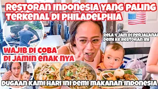 MAKAN KE RESTORAN INDONESIA YANG TERKENAL DI PHILADELPHIA USA 🇺🇸 || KULINER INTERNATIONAL