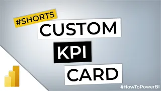 Custom KPI CARD in Power BI #Shorts