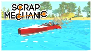 БИТВА ПОСТРОЕК В SCRAP MECHANIC !!! Битва лодок с DURTом.