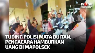 Kritik Polisi, Pengacara Hamburkan Uang Rp40 Juta di Mapolsek Banyuwangi | tvOne Minute