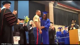 Emotional Soldier Coming Home Surprise to his daughter on her GRADUATION Day!