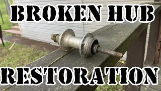 Broken bicycle hub repair