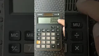 Sacando el porcentaje con la tecla MU #calculadora #casio #porcentaje #viral