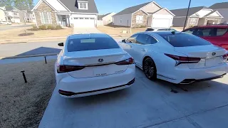 2018 Lexus LS500 vs 2022 Lexus ES300h side by side comparison; Short Review!