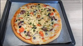 ДОМАШНЯЯ ПИЦЦА 🍕  ✧ Вкусный Рецепт Пиццы!!! Delicious PIZZA recipе🍕ENGLISH SUBTITLES