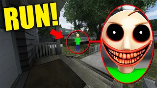 If You See SCARY BALDI Outside Your House, RUN AWAY FAST!!