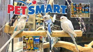 SHOPPING AT PETSMART ! ANIMAL FRIENDS EVERYWHERE !!  DOG 🦜🦜  🕊️🕊️