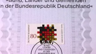 Ersttagsblatt - Bund Länder und Gemeinden in der Bundesrepublik Deutschland
