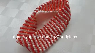 Широкий браслет из бисера. Бисероплетение. Beading. Beaded bracelet