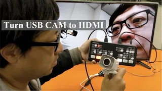 Turn usb camera into HDMI ! connect to ATEM MINI PRO