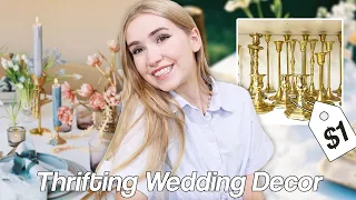 Thrift with me WEDDING DECOR + makeup/hair trial and MORE!!