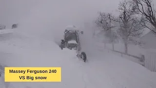 Massey Ferguson 240 clears biggest snowfall so far of 2019