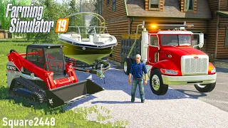 Building Gravel Pad For Lake Boat! | Landscaping | Farming Simulator 19