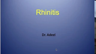 Rhinitis, Allergic Rhinitis, Hay fever, Chronic Rhinitis