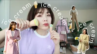 【2020流行穿搭】開箱冰淇淋色春裝🍦 一衣多穿的五個搭配重點 Try On Haul