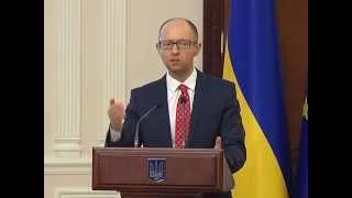 Відновлення України - план дій. Виступ Арсенія Яценюка на засіданні Уряду