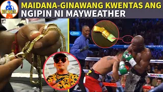 Marcos Maidana Ginawang  KWENTAS Ang NGIPIN ni MAYWEATHER, ITO Ang TUMALSIK Na NGIPIN