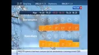 Россия 24. Погода на 6 дней(20.03.2014)