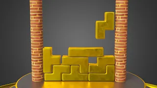 Softbody Tetris (Golden) #3