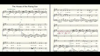 The House of the Rising Sun for piano