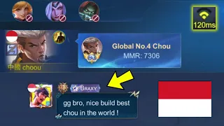 I PLAY CHOU IN INDONESIA SERVER AND MET BRAXY (braxy is back!?)