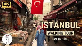 Istanbul Walking Tour Video In 4K - Asian Side Walk In 2024 🇹🇷