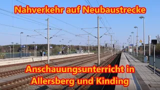 Nahverkehr auf Neubaustrecke: Anschauungsunterricht in Allersberg und Kinding