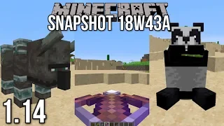 Minecraft 1.14 Snapshot 18w43a - Pandas, Crossbows, Illagers & MORE!