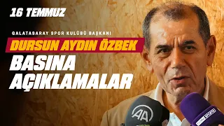 🔴 Galatasaray Spor Kulübü Başkanı Dursun Aydın Özbek, Avusturya kampında açıklamalarda bulundu