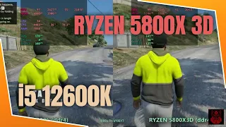 i5 12600k vs Ryzen 5800x3d ddr4 in 2024