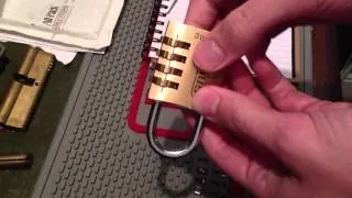 Abus 165/40 combination lock decoding