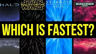 Which Sci-Fi "Hyperdrive" is Fastest? (Halo, Star Wars, Star Trek, 40k, Stargate)