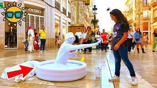 😆 Funny Street performers - Living Human Statues