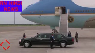 amerika ke President Obama Arrives at MacDill AFB in Air Force One