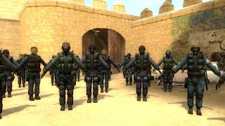 Counter Strike Source, But 20 Bots are after me