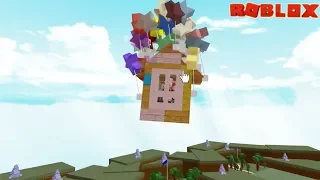 Our Boat Flew!!! Building the Up House in Build a Boat to Treasure / Roblox