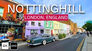 Notting Hill London 4K Walking Tour - Exploring Portobello Road Market , Mews and Colourful Houses