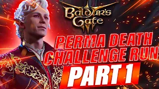 Baldurs Gate 3 - Tactician Perma Death Challenge Run - The Mommy Drussy Attempt  - Part 1