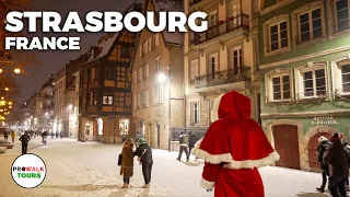 Strasbourg, France Evening Tour - 4K 60fps - with Captions