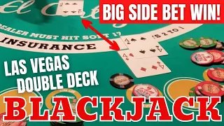 😎 MY BEST SIDE BET WIN ON DOUBLE DECK BLACKJACK at El Cortez in Las Vegas